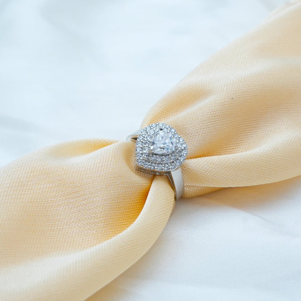 925 Silver Love Glow Ring - 925 sterling silver ring by Tassya Silver