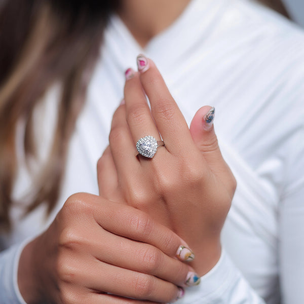 925 Silver Love Glow Ring