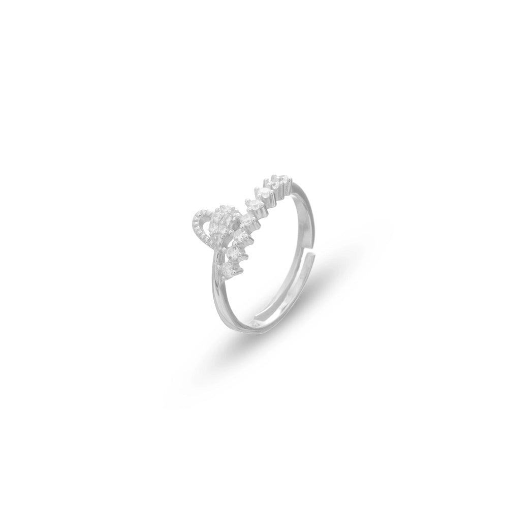 925 Silver Love Script Ring - 925 sterling silver ring by Tassya Silver