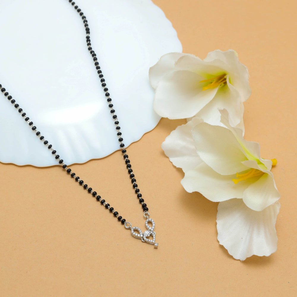 925 Silver Love’s Embrace Mangalsutra - 925 sterling silver mangalsutra by Tassya Silver