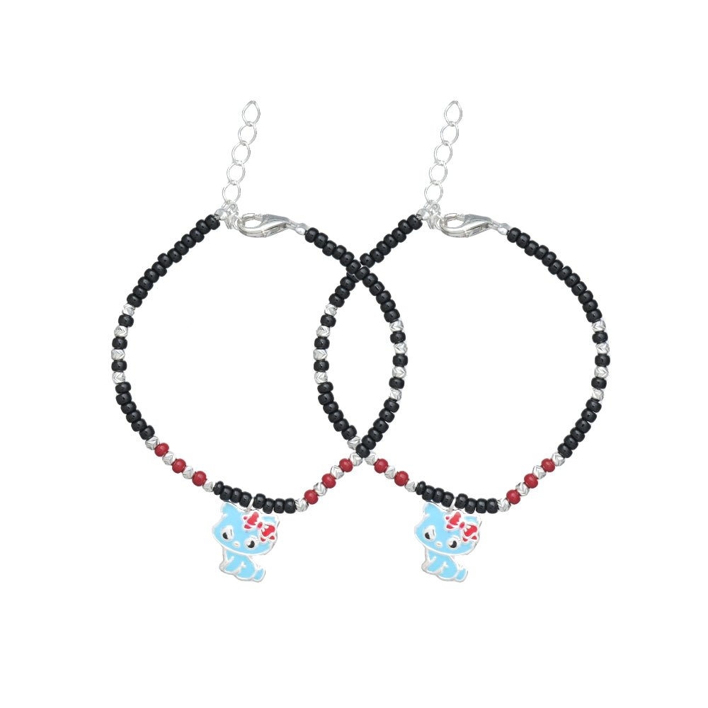 925 Silver Lucky Cat Bracelet - 925 sterling silver bracelet by Tassya Silver