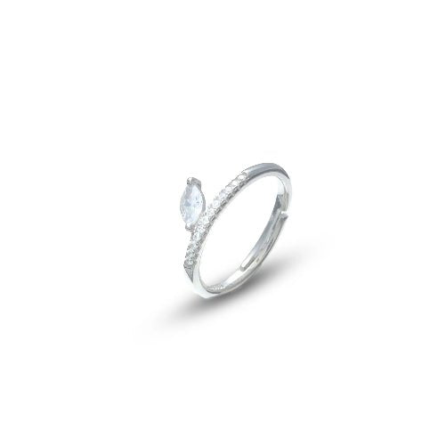 925 Silver Marquise Spark Ring