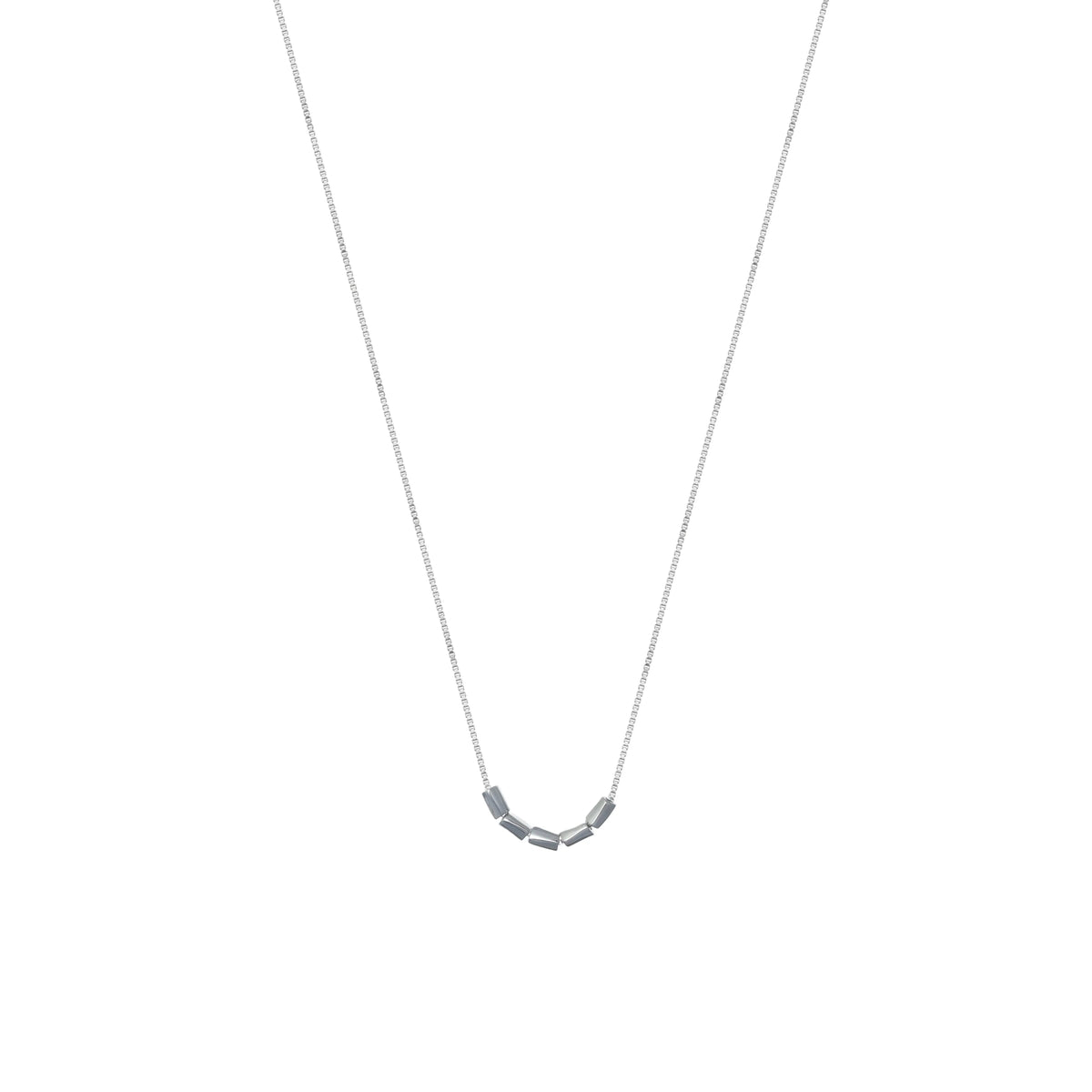 925 Silver Matte Bead Chain Pendant - 925 sterling silver pendant by Tassya Silver