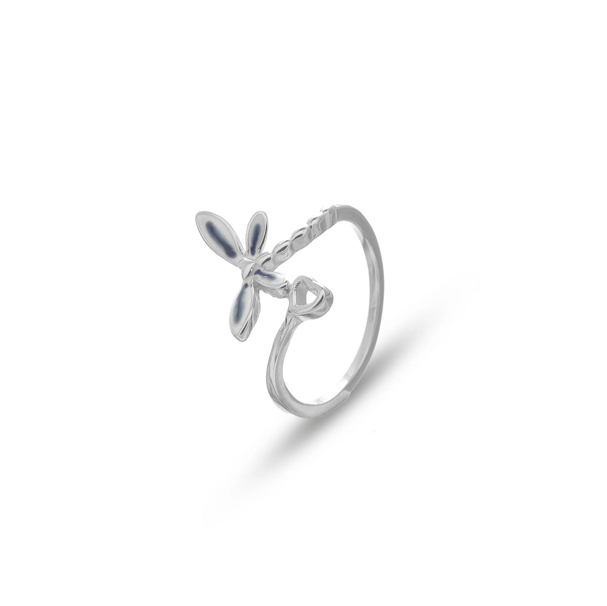 925 Silver Midnight Flutter Butterfly Ring - 925 sterling silver ring by Tassya Silver