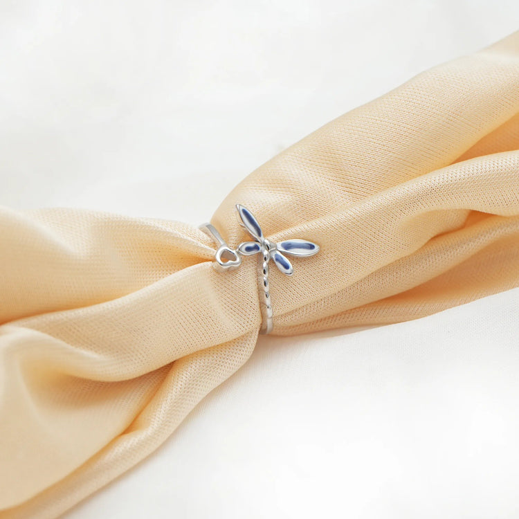 925 Silver Midnight Flutter Butterfly Ring - 925 sterling silver ring by Tassya Silver