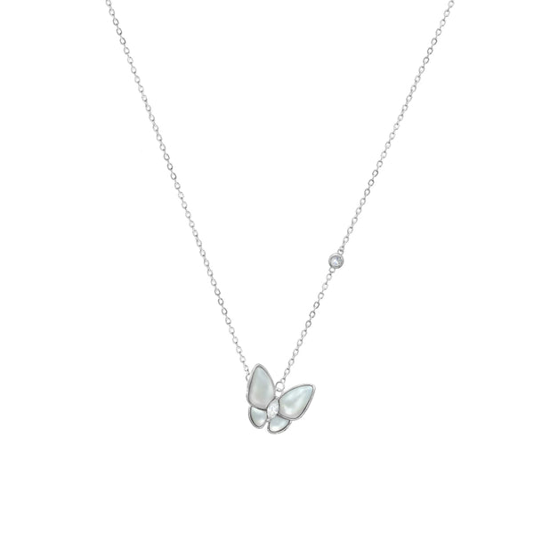 925 Silver Minimalist Butterfly Chain Pendant