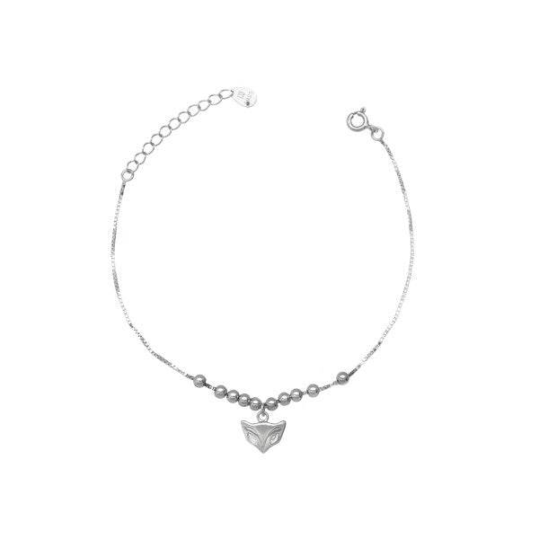 925 Silver Minimalist Fox Bracelet