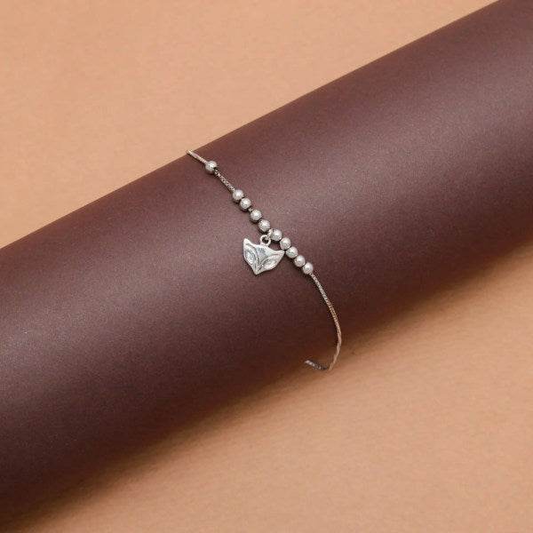925 Silver Minimalist Fox Bracelet