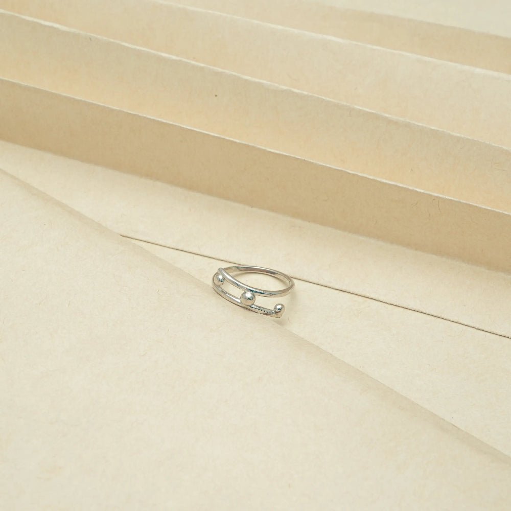 925 Silver Minimalist Point Ring - 925 sterling silver ring by Tassya Silver
