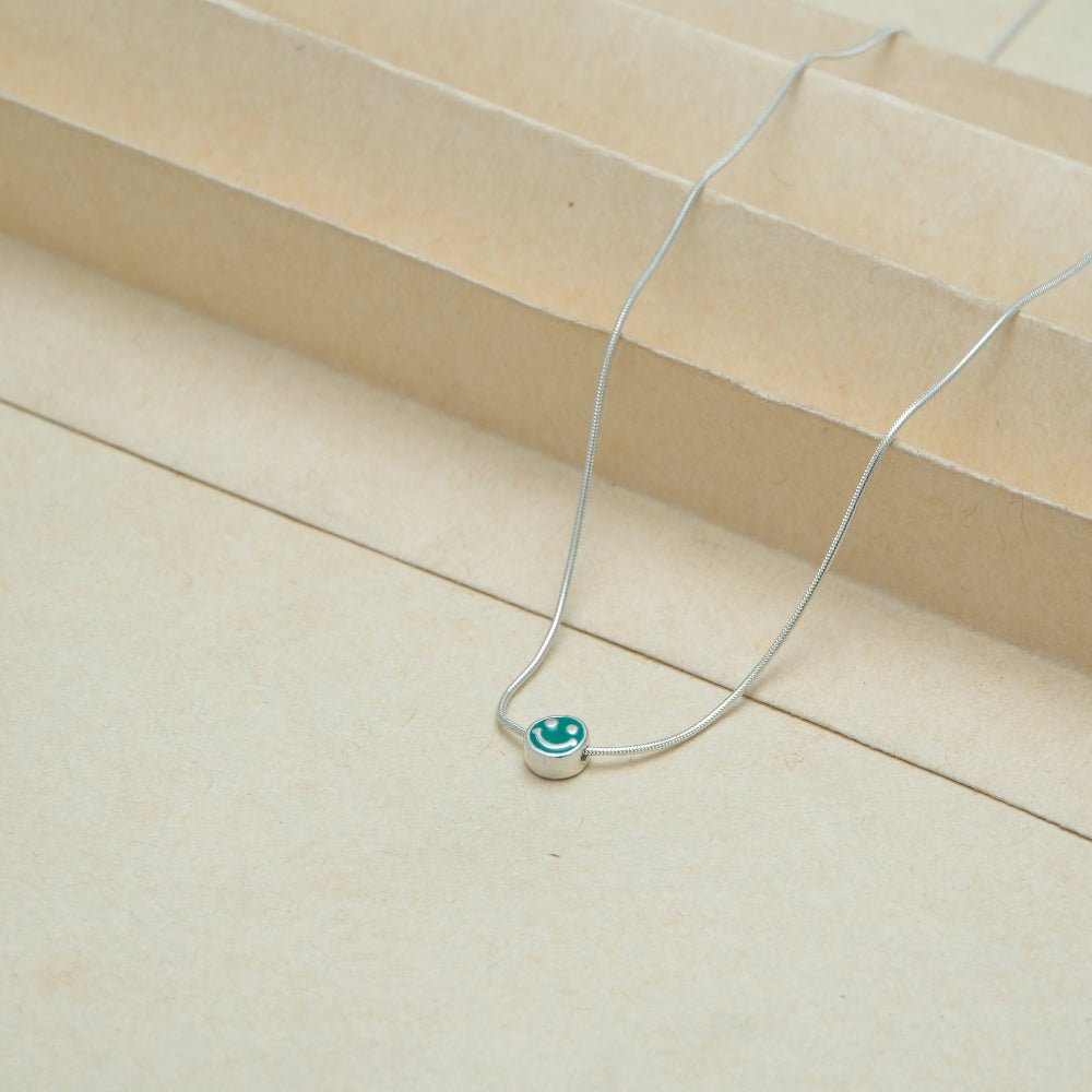 925 Silver Minty Mood Chain Pendant - 925 sterling silver pendant by Tassya Silver