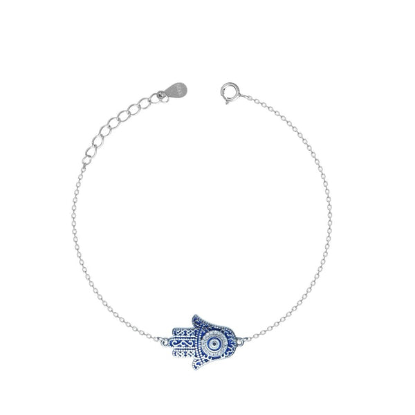 925 Silver Mystic Hamsa Bracelet