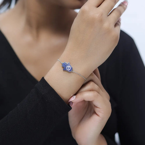 925 Silver Mystic Hamsa Bracelet