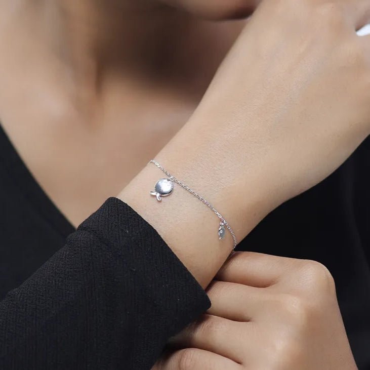 925 Silver Ocean Dreams Bracelet - 925 sterling silver bracelet by Tassya Silver