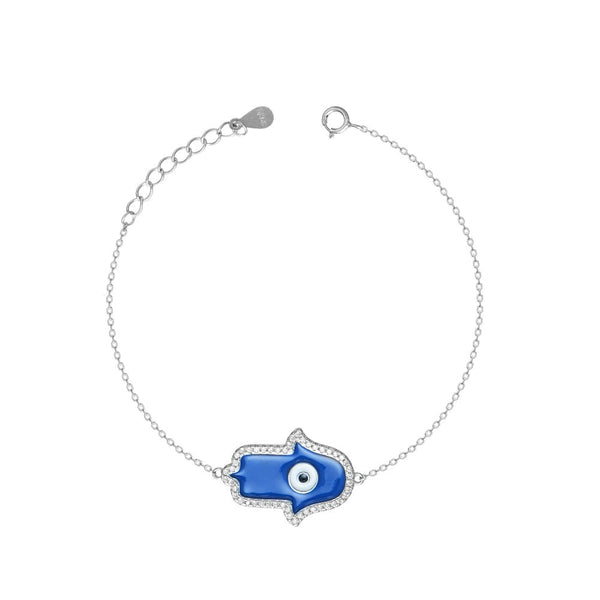 925 Silver Ocean Hamsa Bracelet