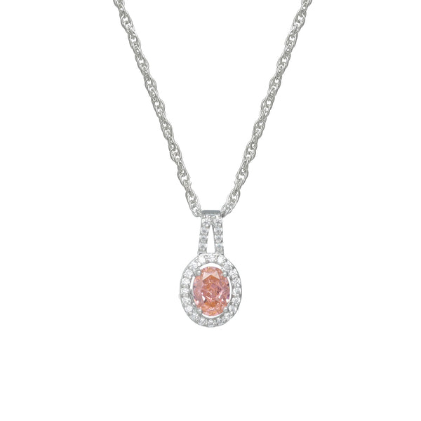 925 Silver Peach Gleam Pendant