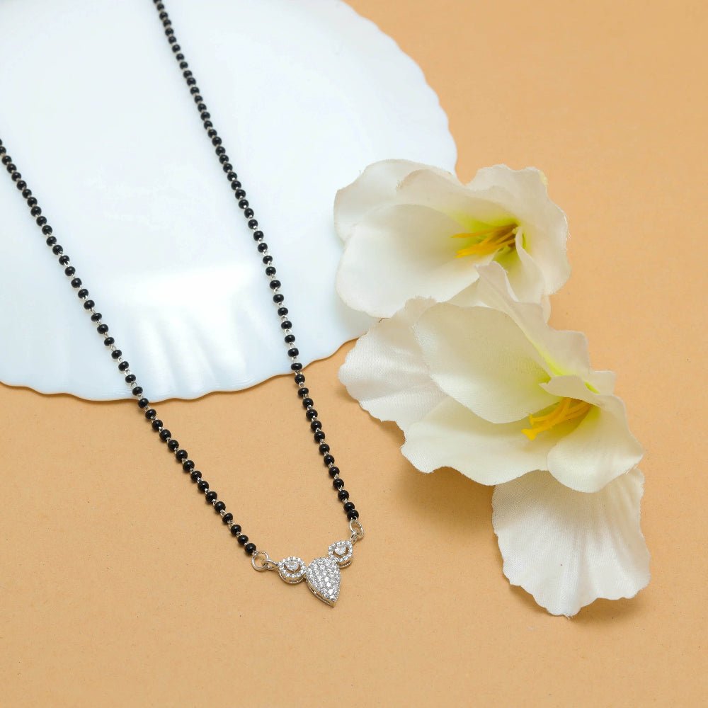 925 Silver Pear Shaped Mangalsutra - 925 sterling silver mangalsutra by Tassya Silver