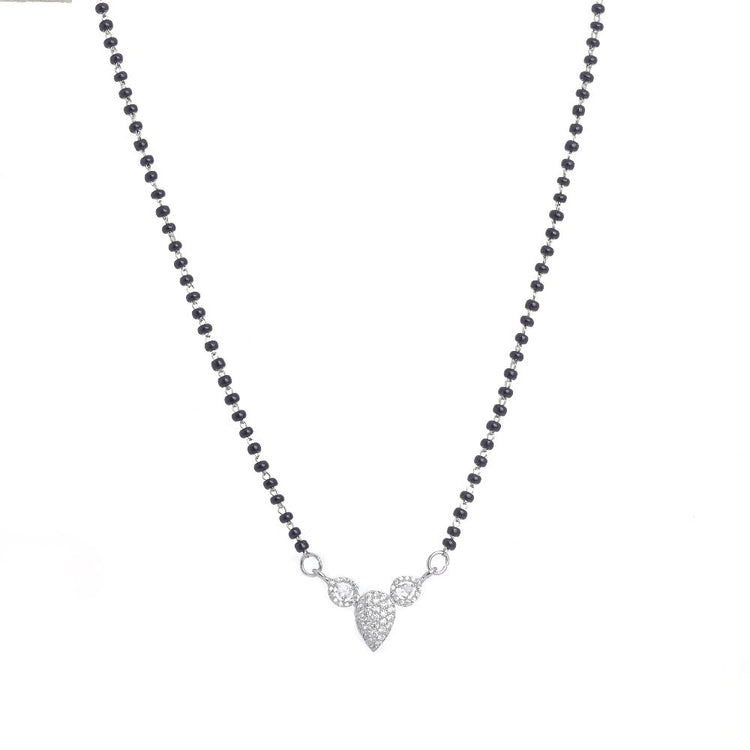 925 Silver Pear Shaped Mangalsutra - 925 sterling silver mangalsutra by Tassya Silver