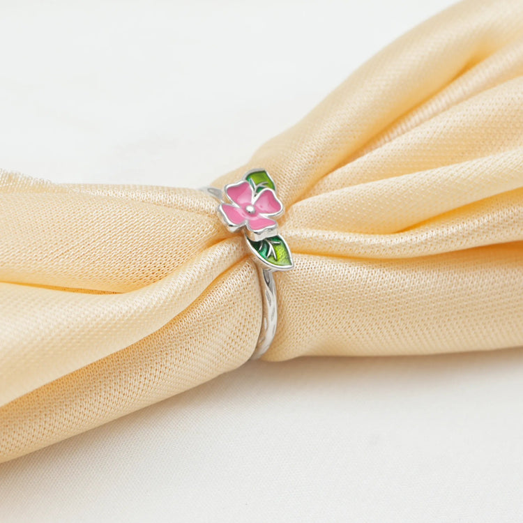 925 Silver Petal Bloom Floral Ring - 925 sterling silver ring by Tassya Silver