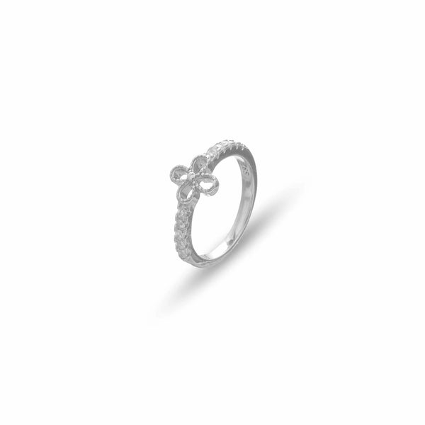 925 Silver Petal Whirl Ring
