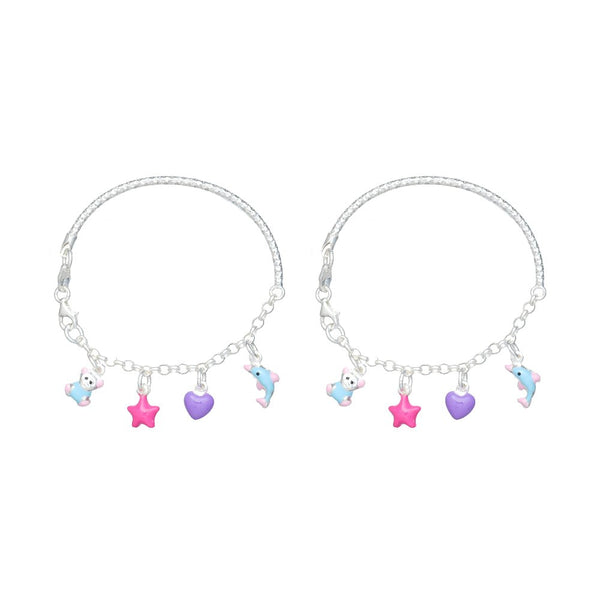 925 Silver Playful Charms Kada
