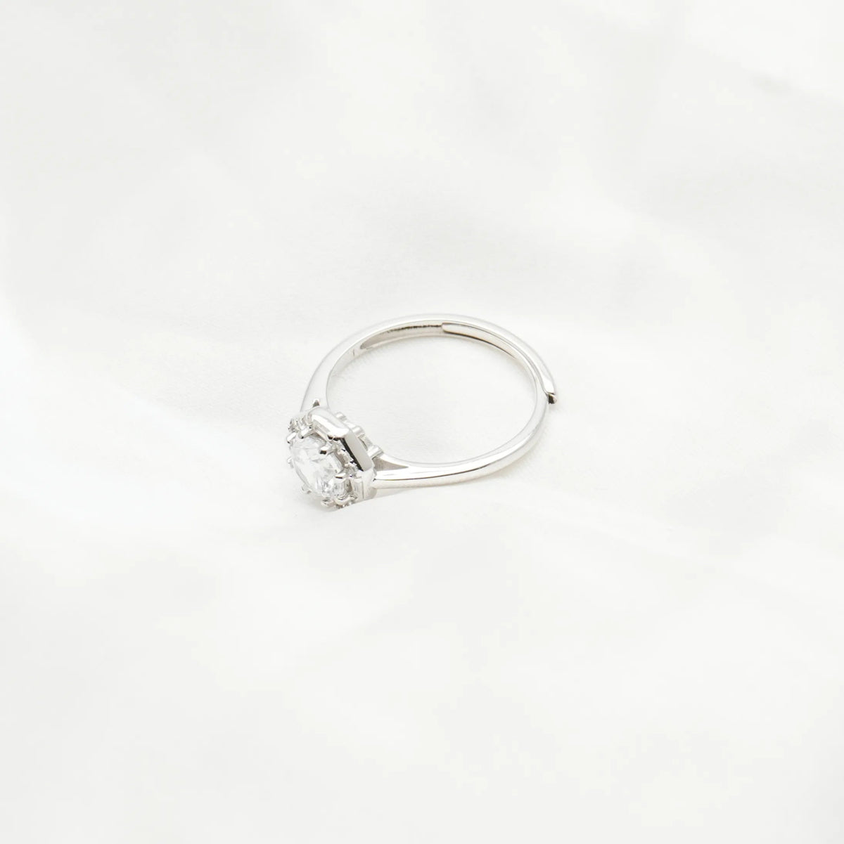 925 Silver Radiant Hexa Ring - 925 sterling silver ring by Tassya Silver
