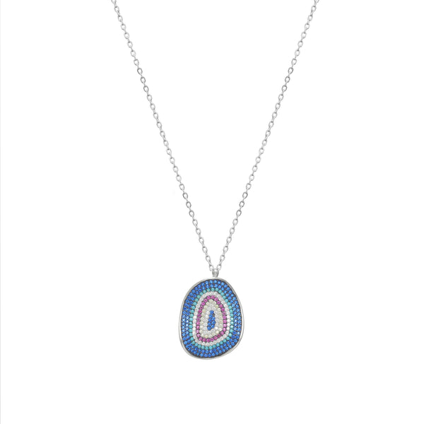 925 Silver Rainbow Aura Pendant