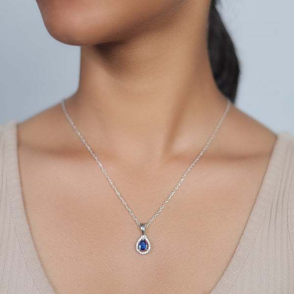 925 Silver Raindrop Radiance Pendant