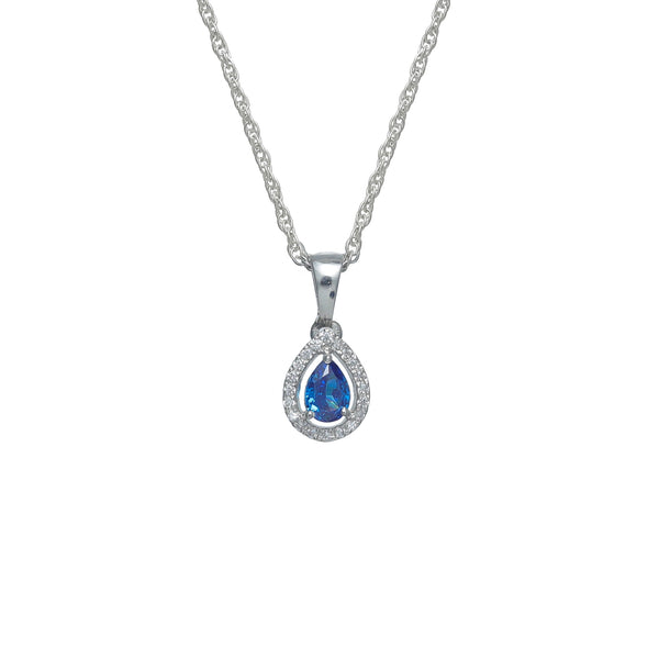 925 Silver Raindrop Radiance Pendant