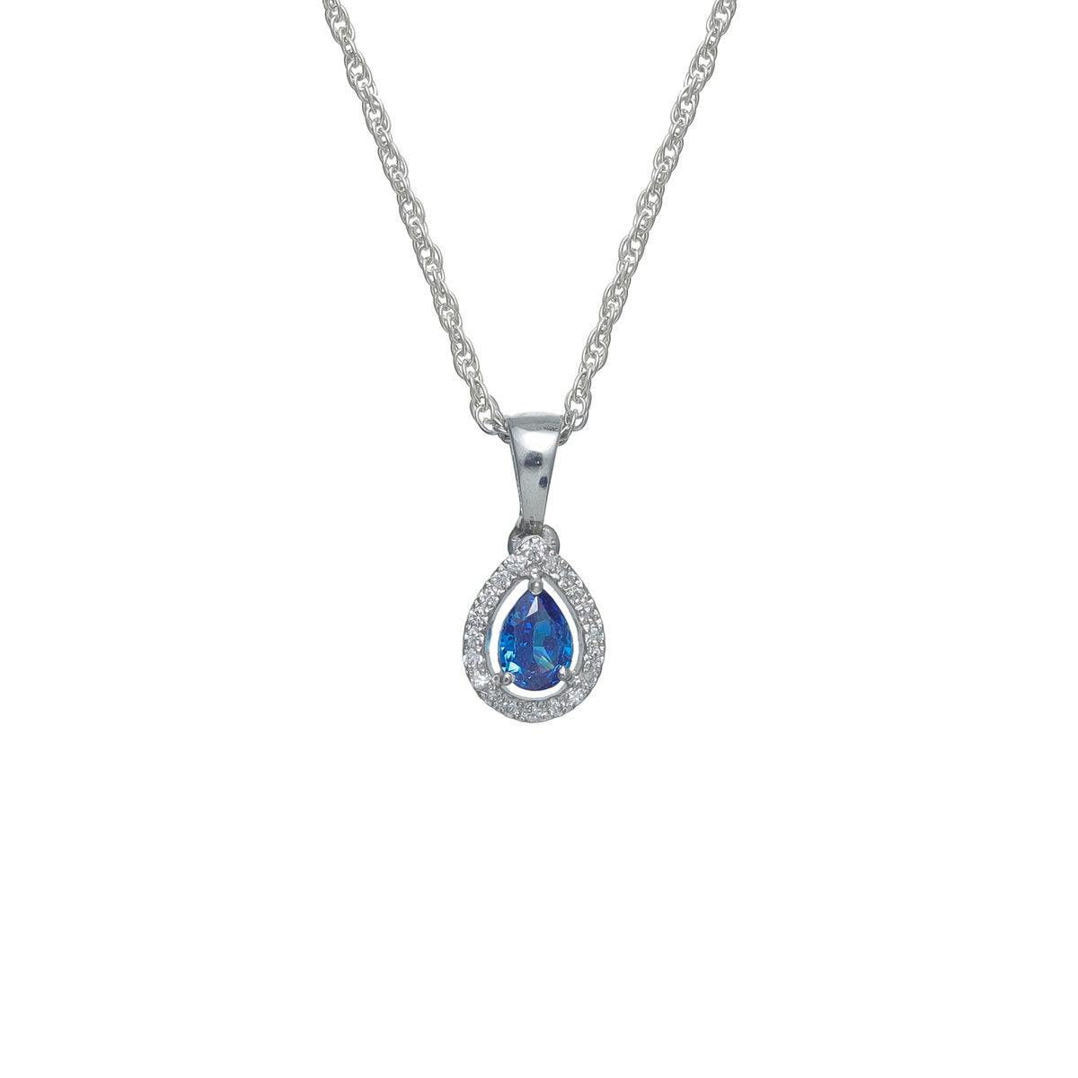 925 Silver Raindrop Radiance Pendant - 925 sterling silver pendant by Tassya Silver