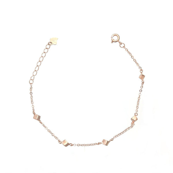 925 Silver Rosegold Cubist Chic Bracelet