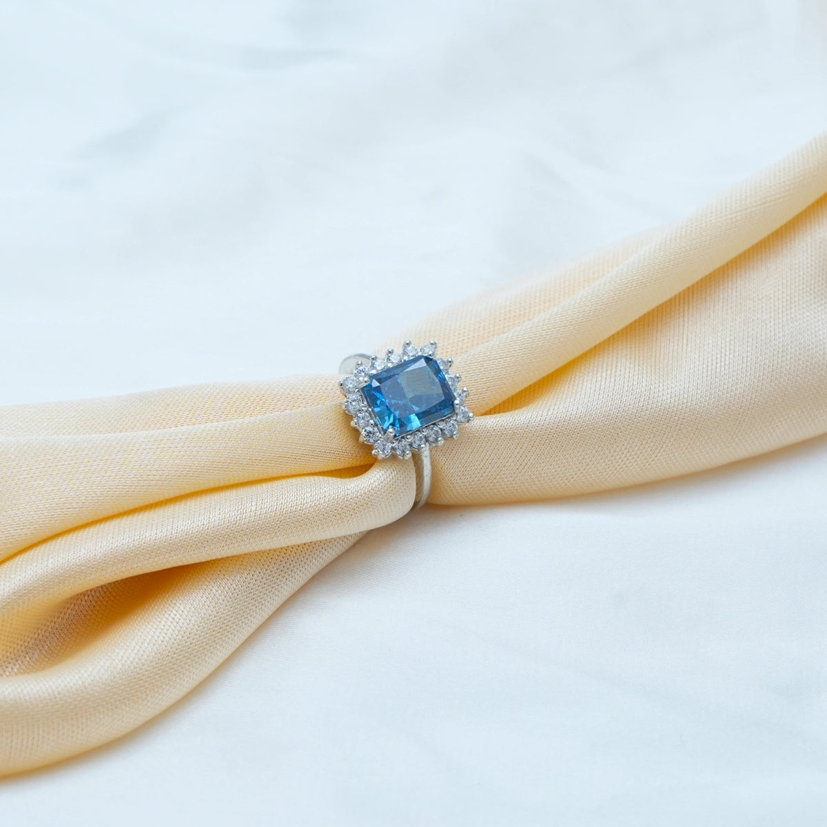 925 Silver Royal Blue Ring - 925 sterling silver ring by Tassya Silver