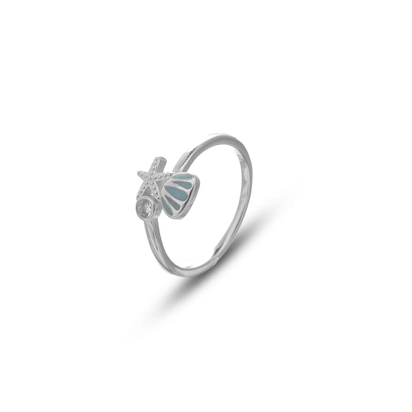 925 Silver Sea Breeze Charm Ring