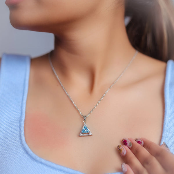 925 Silver Sky Prism Pendant