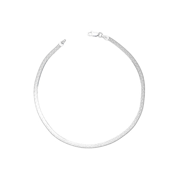 925 Silver Sleek Serpent Anklet