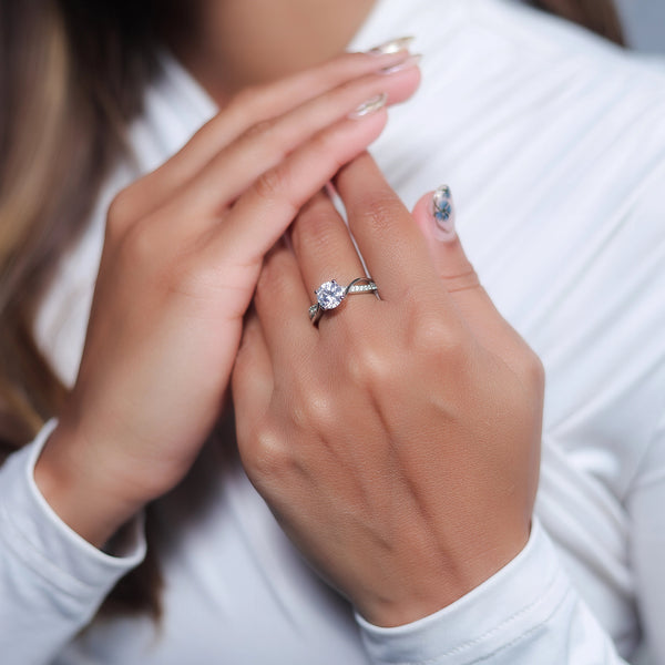 925 Silver Solitaire Grace Ring
