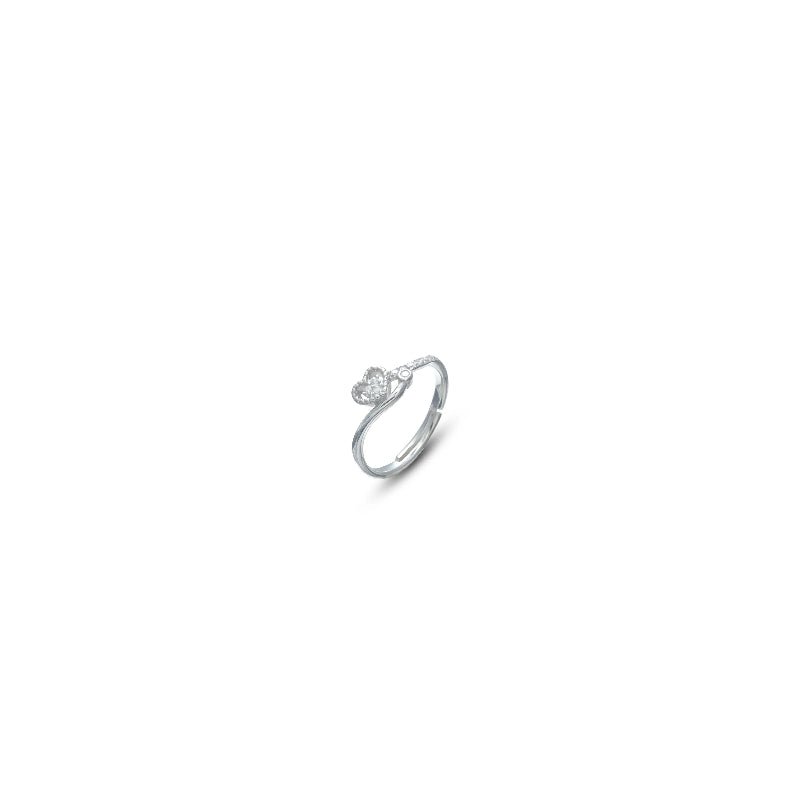 925 Silver Solitaire Heart Ring - 925 sterling silver ring by Tassya Silver