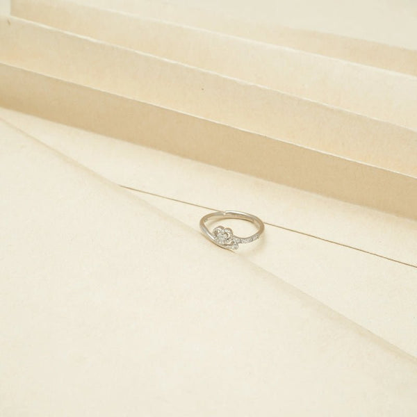 925 Silver Solitaire Heart Ring