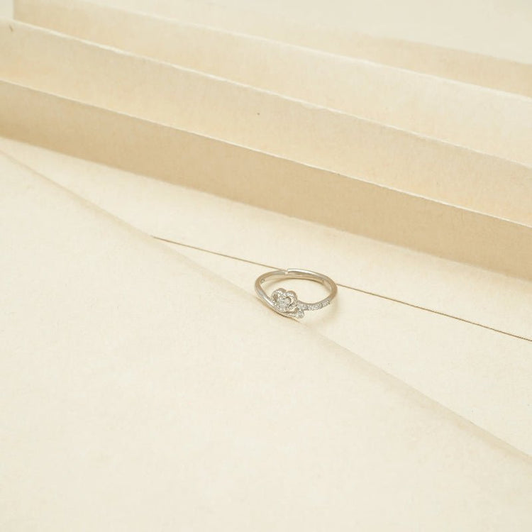 925 Silver Solitaire Heart Ring - 925 sterling silver ring by Tassya Silver