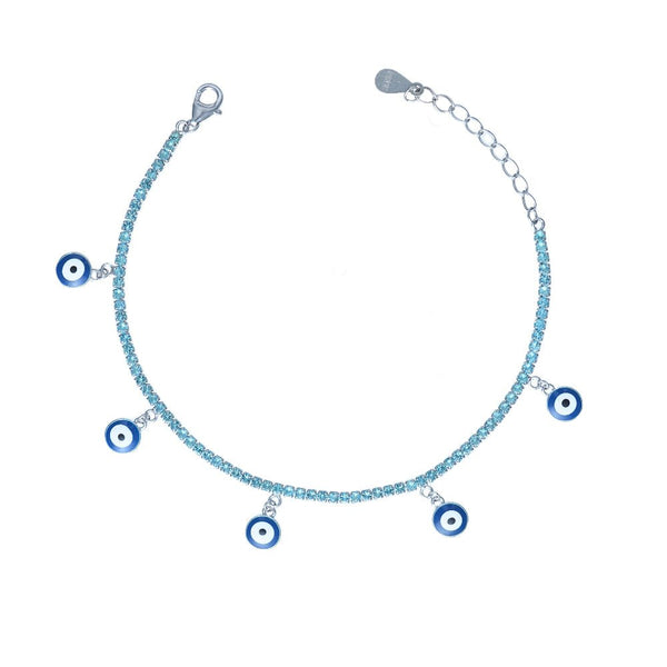 925 Silver Spark Evil Eye Bracelet