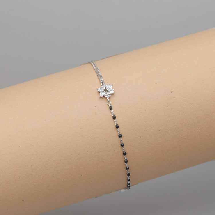 925 Silver Spark Mangalsutra Bracelet - 925 sterling silver mangalsutra by Tassya Silver