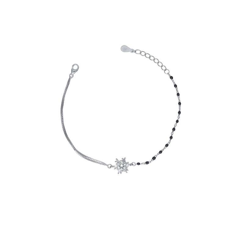 925 Silver Spark Mangalsutra Bracelet - 925 sterling silver mangalsutra by Tassya Silver