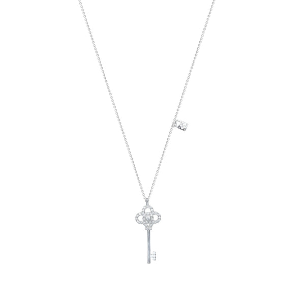 925 Silver Sparkling Key Chain Pendant