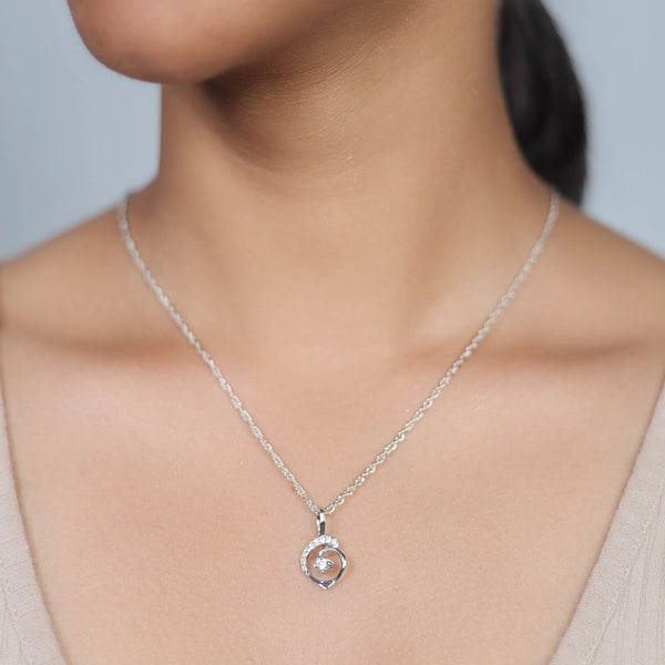 925 Silver Spiral Grace Pendant