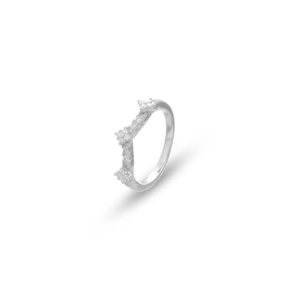 925 Silver Star Crest Ring