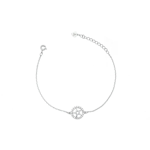 925 Silver Starlight Circle Bracelet