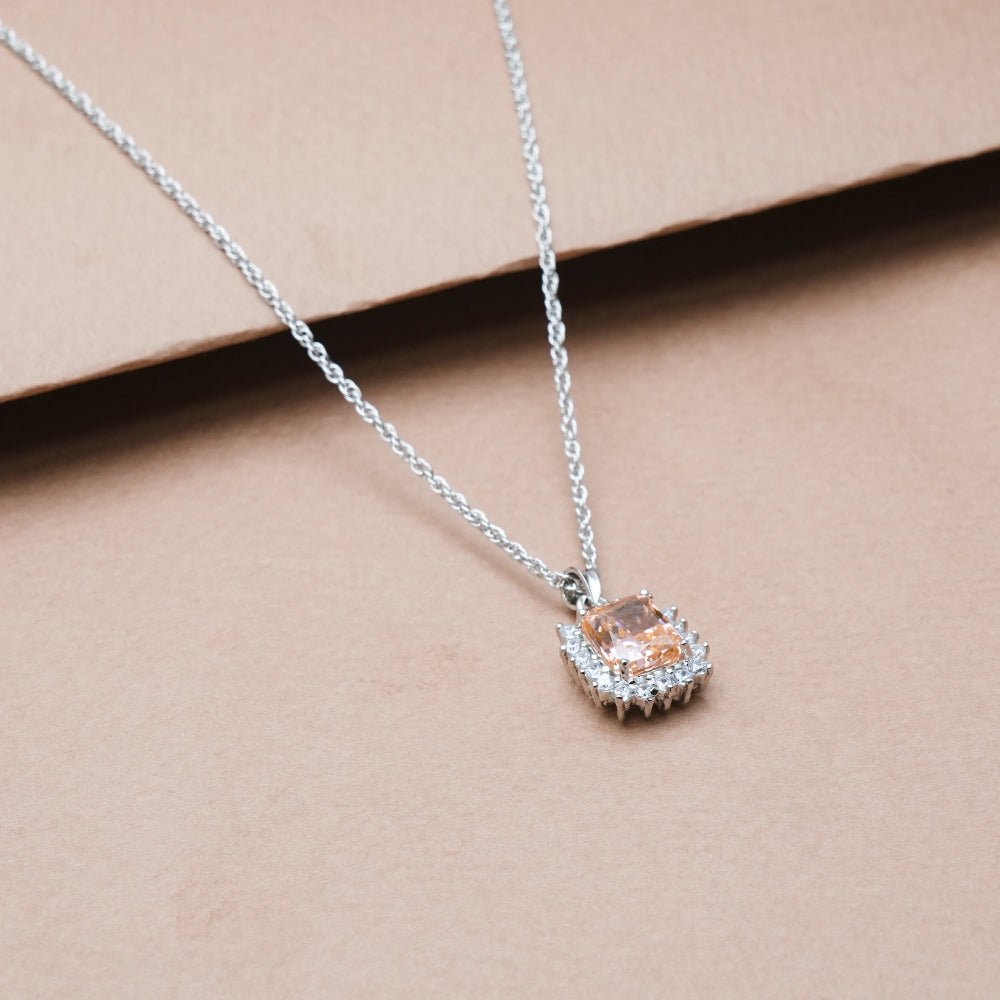 925 Silver Sunset Blaze Pendant - 925 sterling silver pendant by Tassya Silver