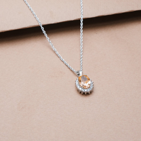 925 Silver Citrus Glow Pendant