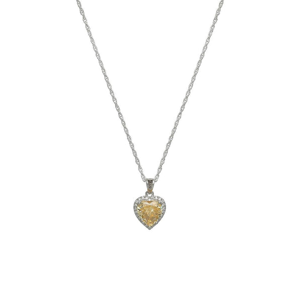 925 Silver Sunshine Heart Pendant