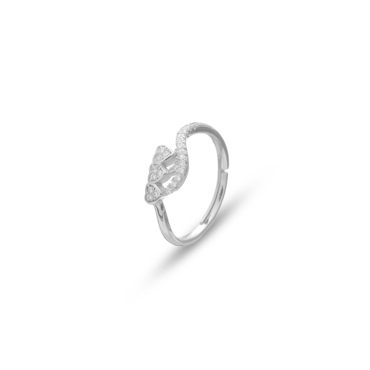 925 Silver Trilia Heart Ring - 925 sterling silver ring by Tassya Silver