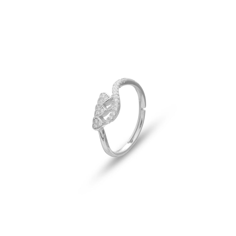 925 Silver Trilia Heart Ring - 925 sterling silver ring by Tassya Silver